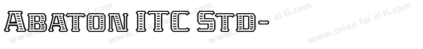 Abaton ITC Std字体转换